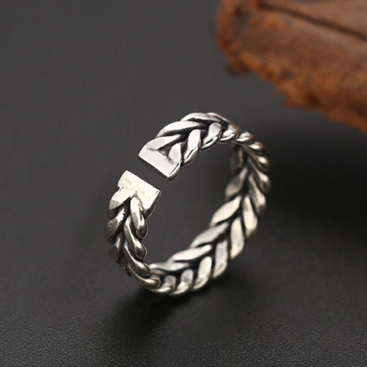 Sterling Silver Braided Pinky Ring