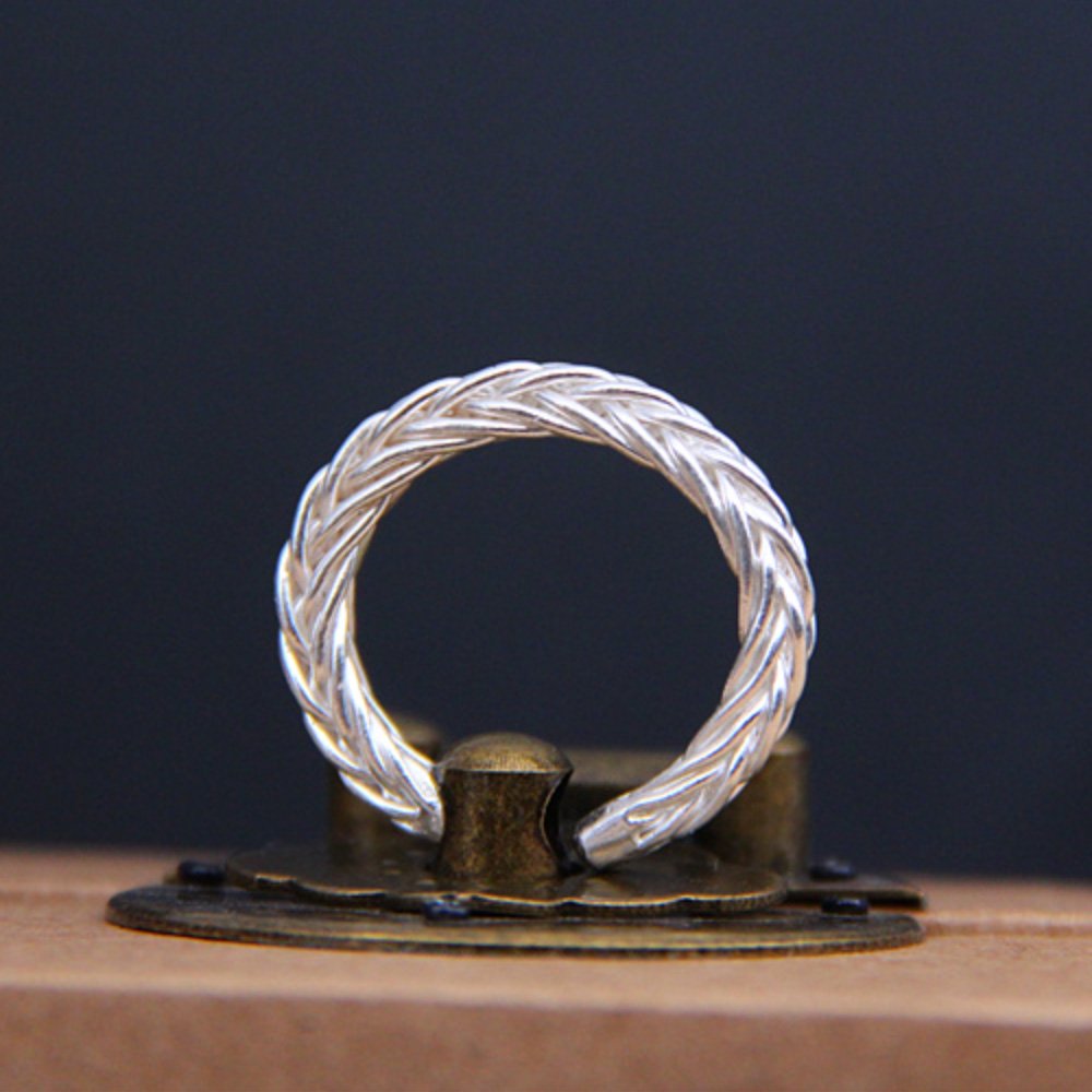 Sterling Silver Braided Pinky Ring