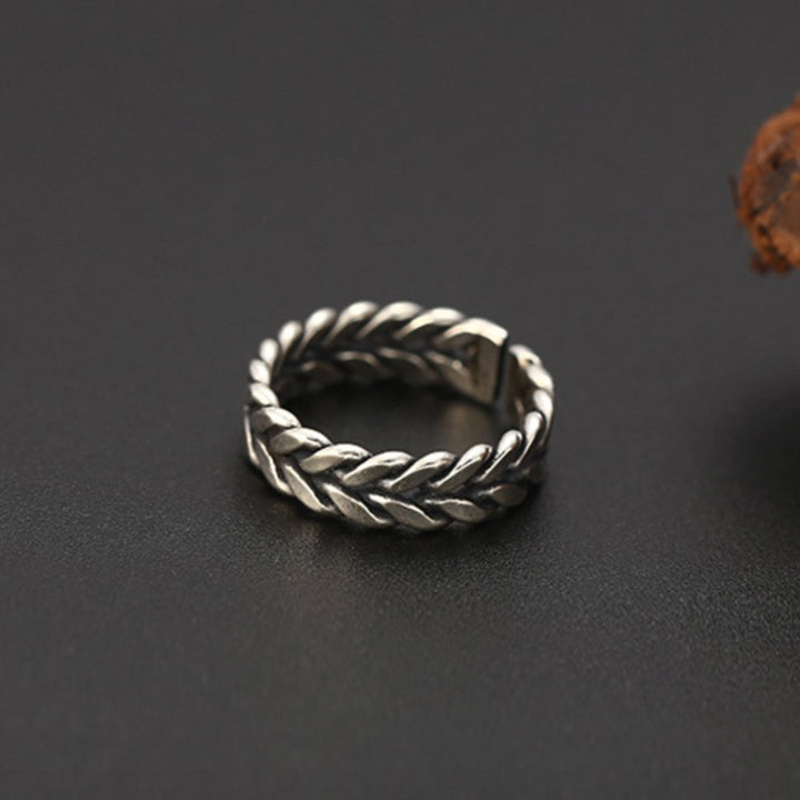 Sterling Silver Braided Pinky Ring