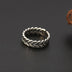 Sterling Silver Braided Pinky Ring