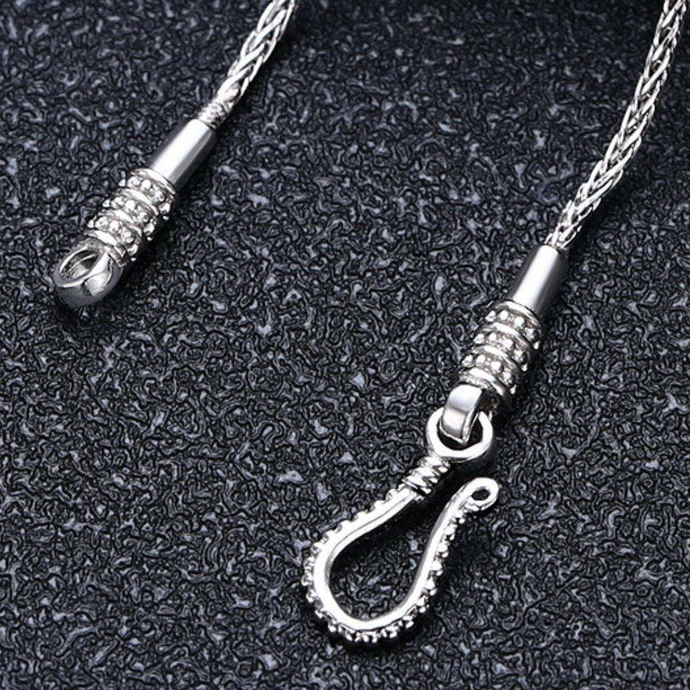 Sterling Silver Braided Slim Chain 18"-24"