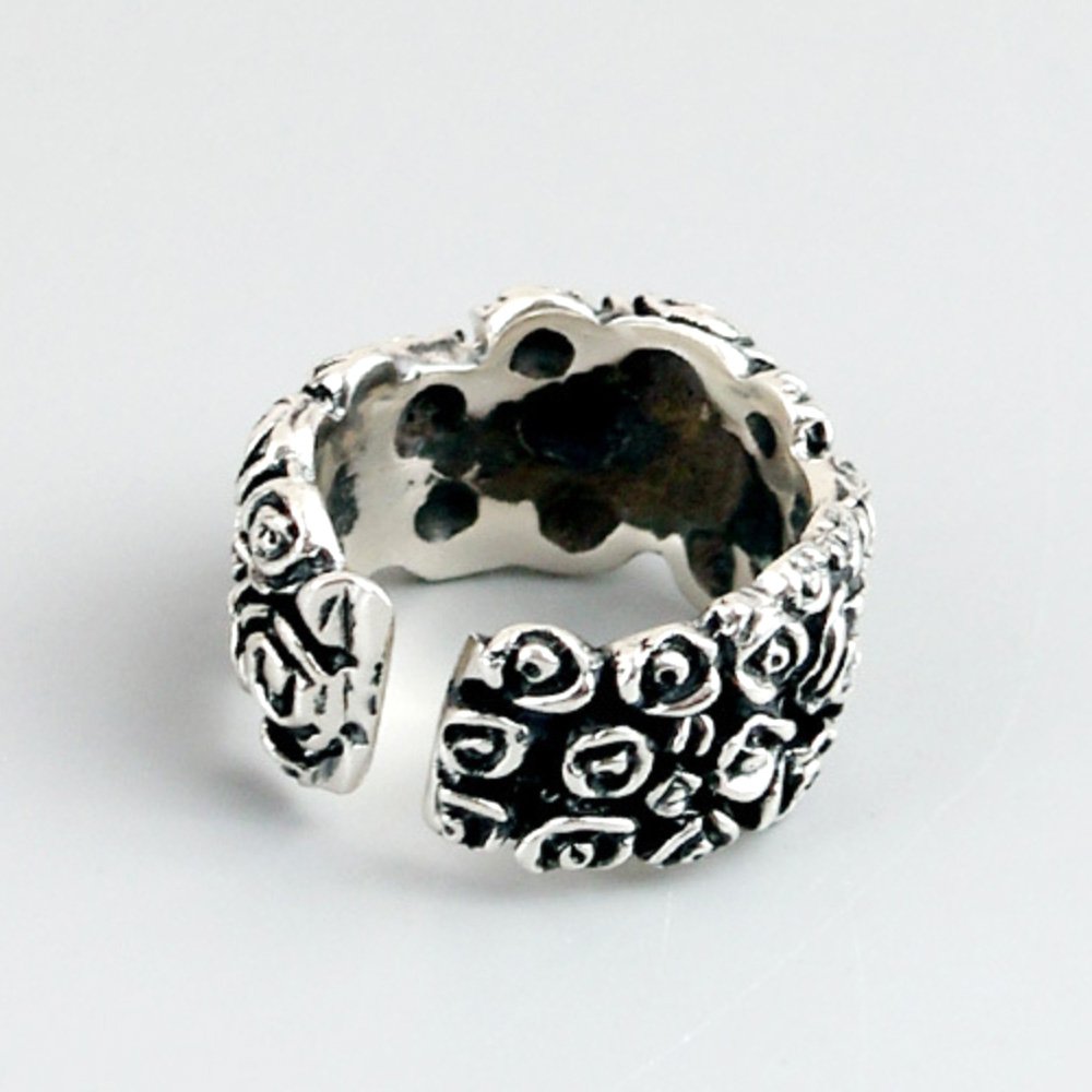 Sterling Silver Dark Roses Ring