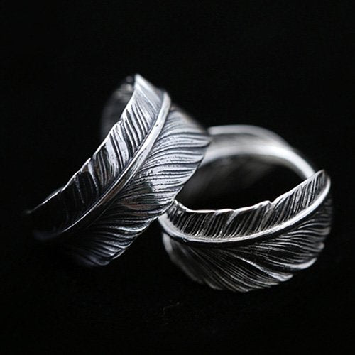 Sterling Silver Feather Wrap Ring