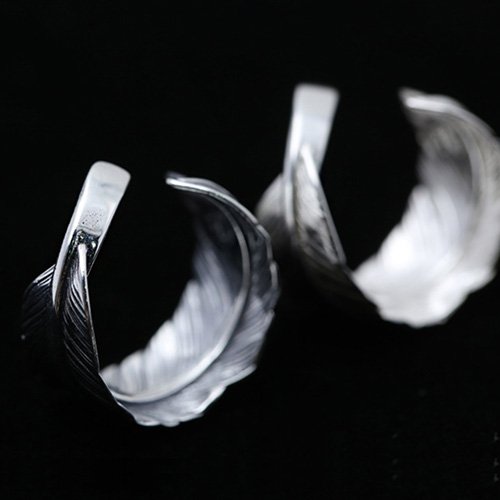 Sterling Silver Feather Wrap Ring