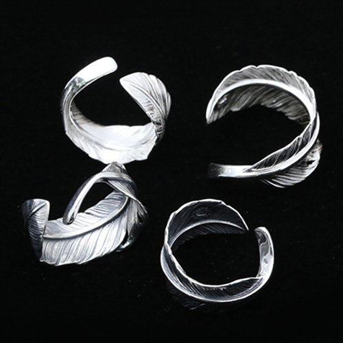 Sterling Silver Feather Wrap Ring