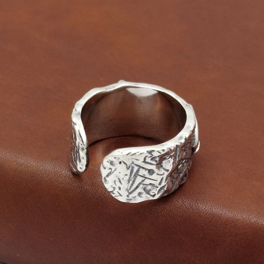 Sterling Silver Fish Bone Ring