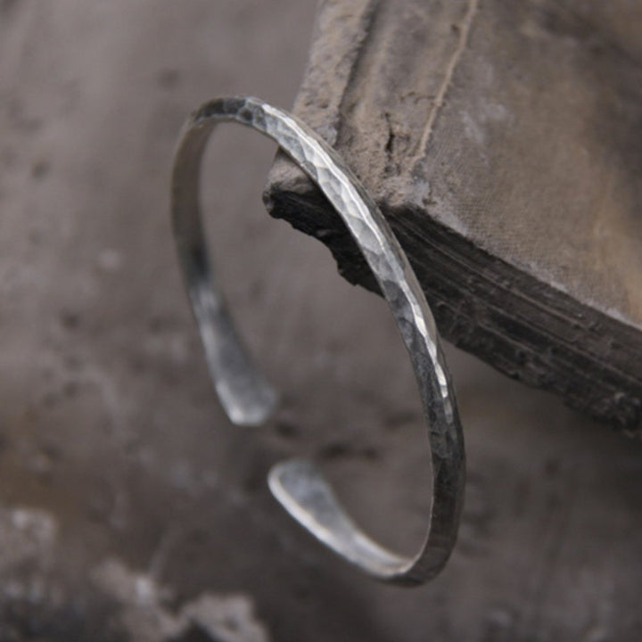 Sterling Silver Hammered Cuff Bracelet