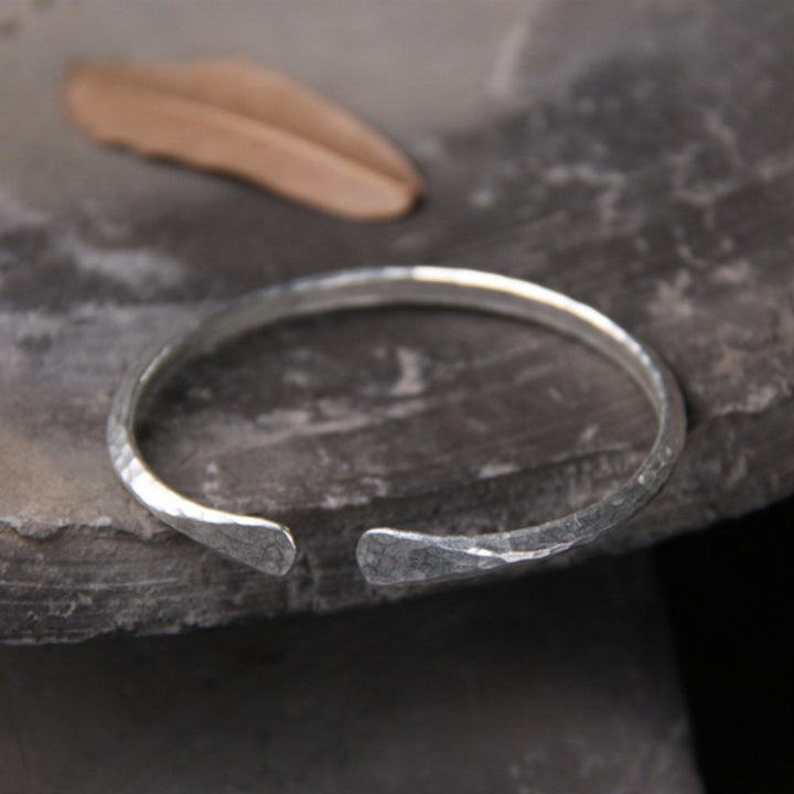 Sterling Silver Hammered Cuff Bracelet