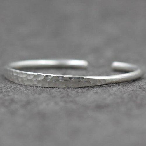 Sterling Silver Hammered Cuff Bracelet