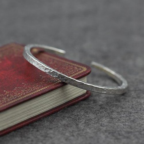 Sterling Silver Hammered Cuff Bracelet