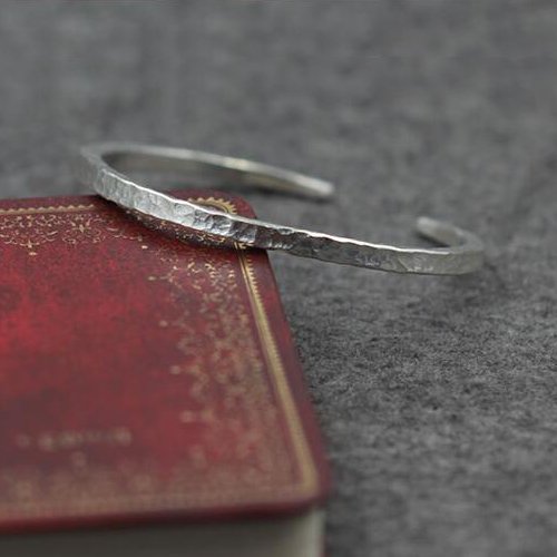 Sterling Silver Hammered Cuff Bracelet