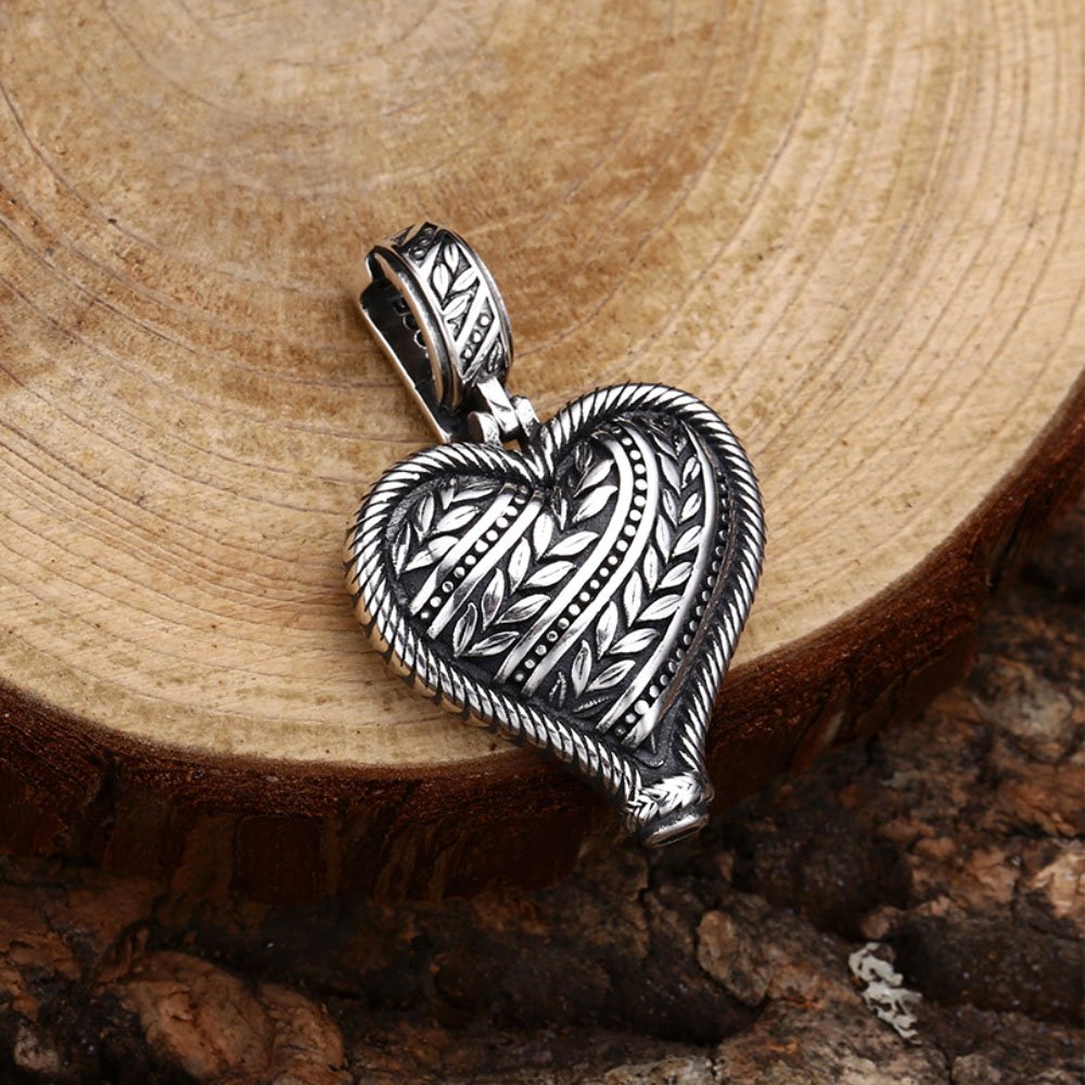 Sterling Silver Heart Pendant Necklace