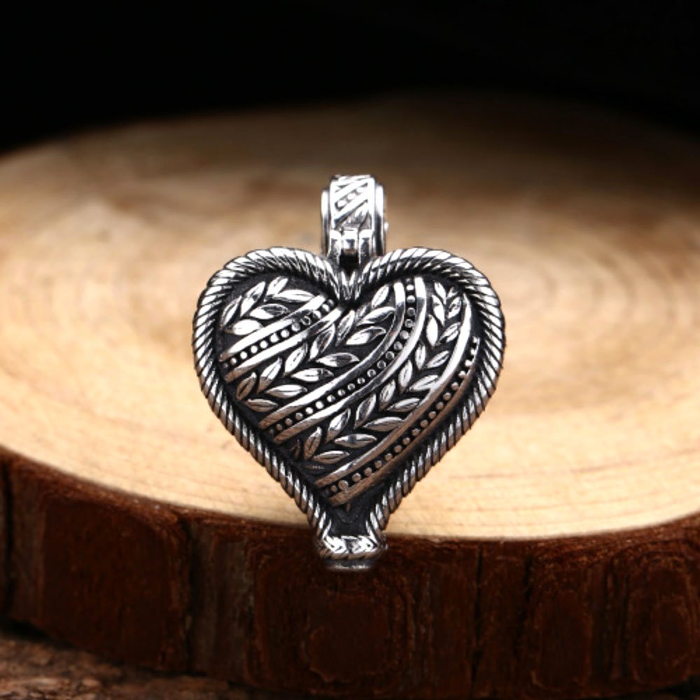 Sterling Silver Heart Pendant Necklace