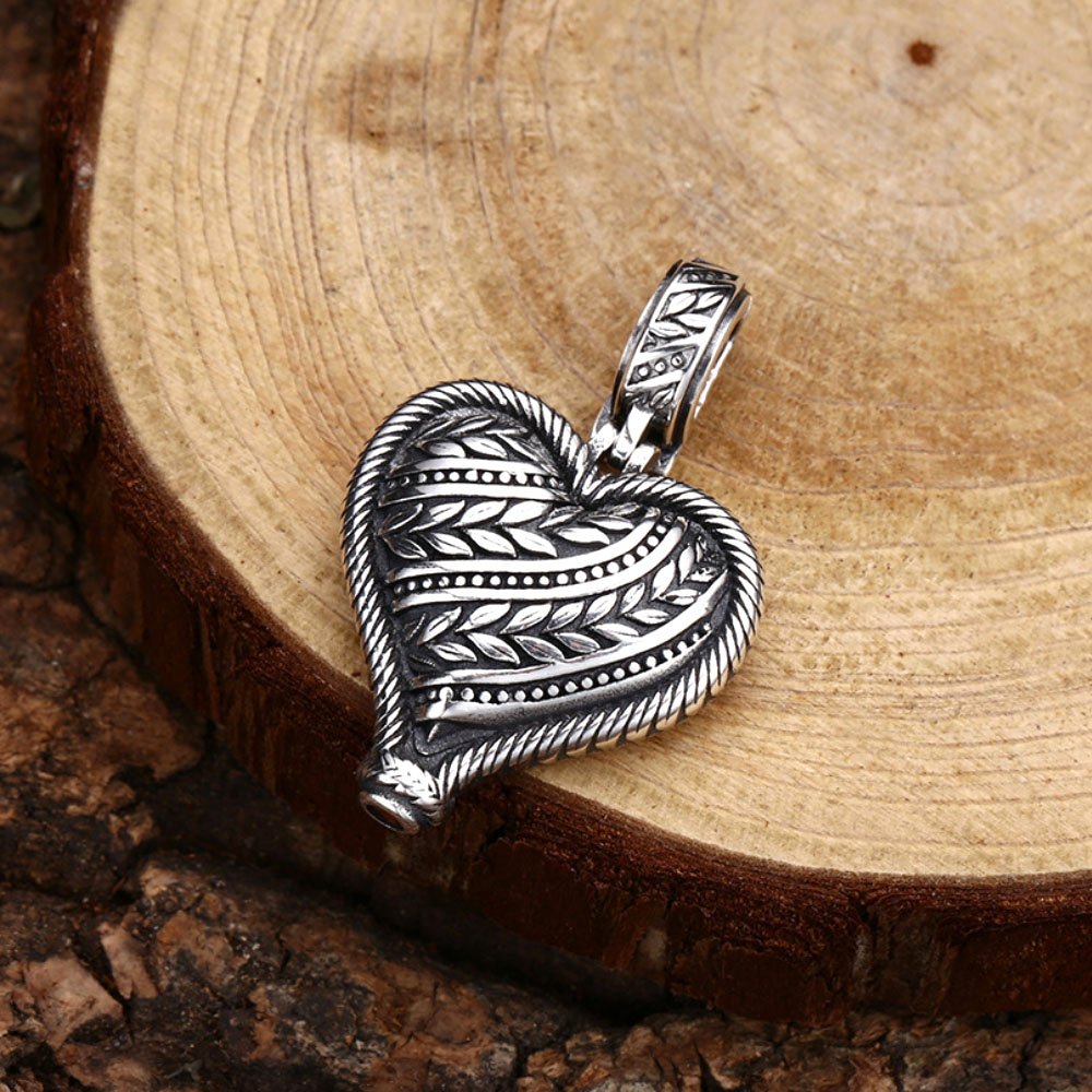 Sterling Silver Heart Pendant Necklace