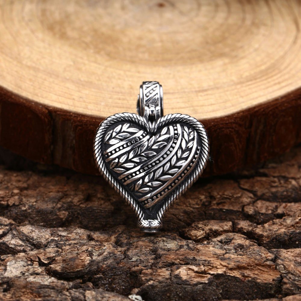 Sterling Silver Heart Pendant Necklace