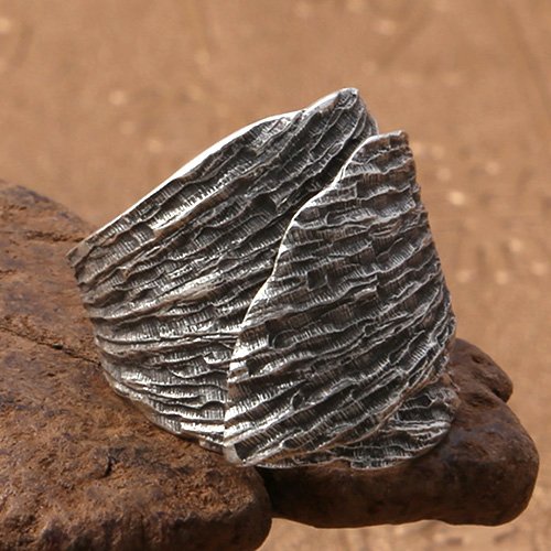 Sterling Silver Leaf Wrap Ring