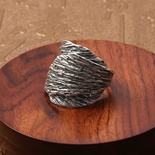 Sterling Silver Leaf Wrap Ring