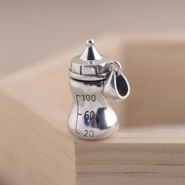 Sterling Silver Milk Bottle Necklace