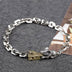 Sterling Silver Mouse Loving Cheese Chain Bracelet