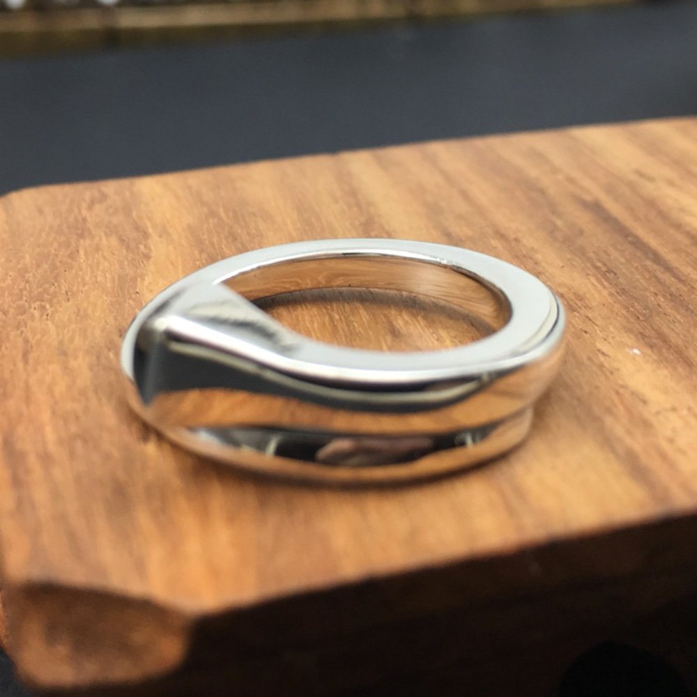 Sterling Silver Nail Pinky Ring