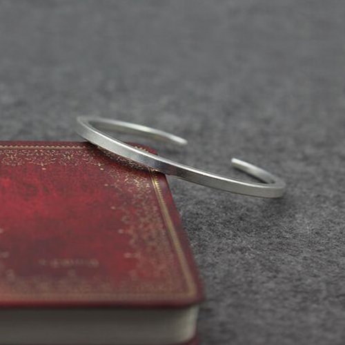 Sterling Silver Plain Cuff Bracelet