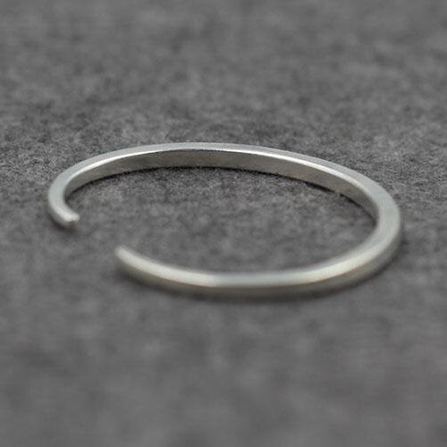 Sterling Silver Plain Cuff Bracelet