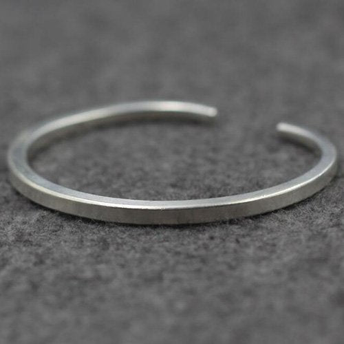 Sterling Silver Plain Cuff Bracelet