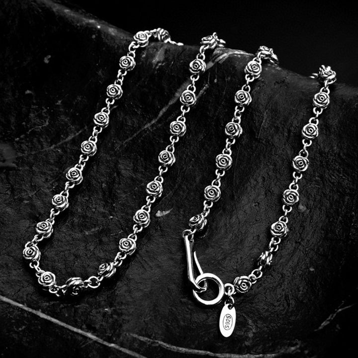 Sterling Silver Rose Chain 20"-24"