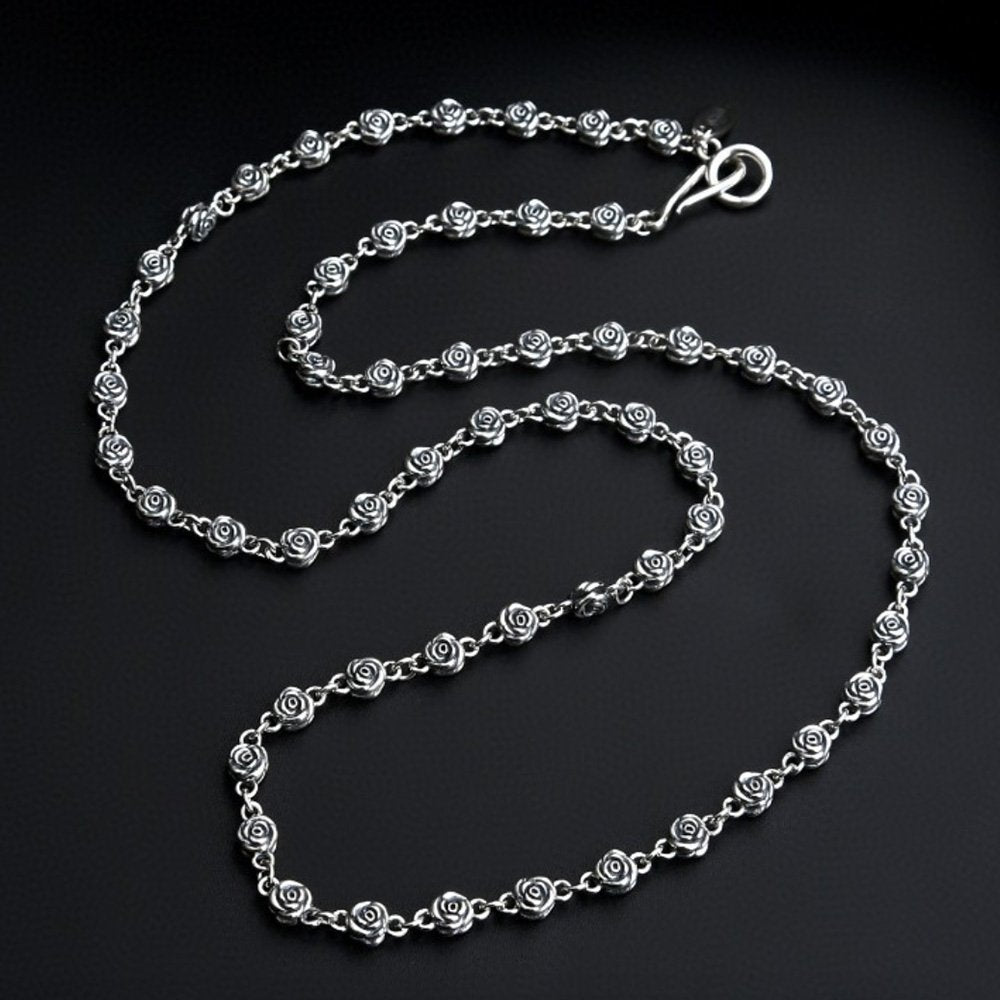 Sterling Silver Rose Chain 20"-24"