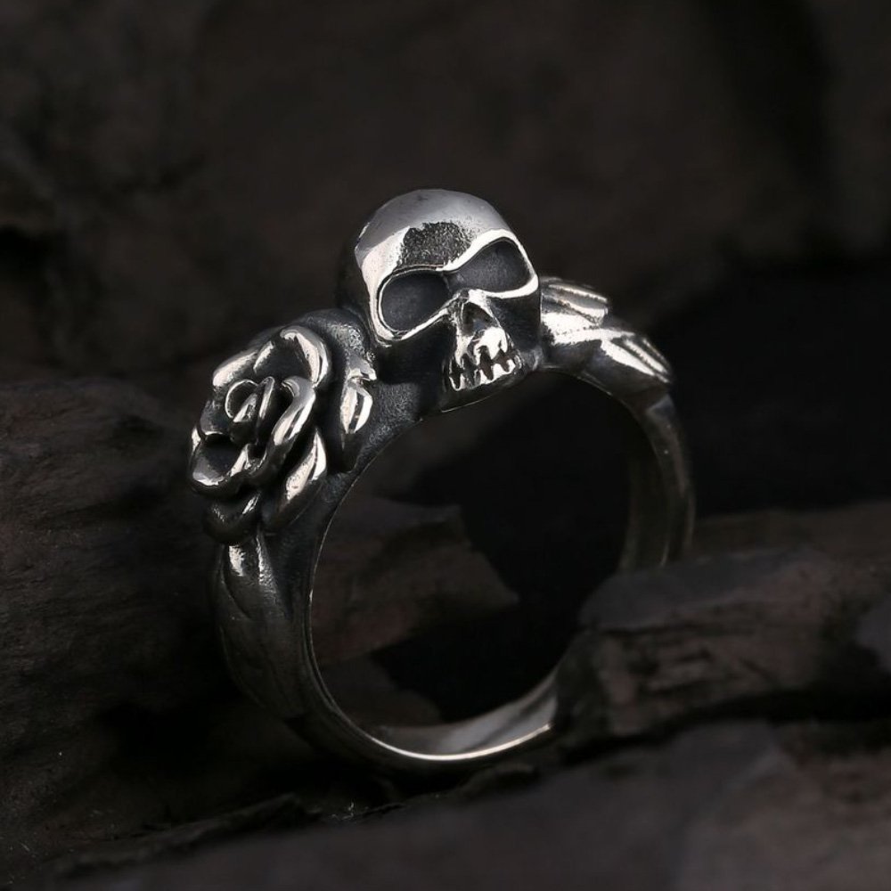 mastermind JAPAN x YOBOSS Skull Design Ring Silver US 6.5