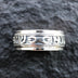 Men's Sterling Silver Six True Words Mantra Spinner Ring