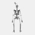 Sterling Silver Skeleton Pendant Necklace