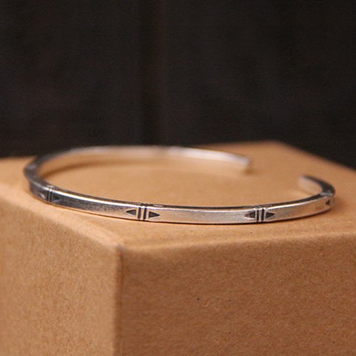 Sterling Silver Slim Minimalist Cuff Bracelet