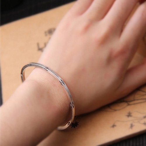 Sterling Silver Slim Minimalist Cuff Bracelet