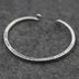 Sterling Silver Square Cuff Bracelet with Helix Ends