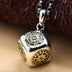 Sterling Silver Totem Dice Necklace