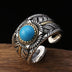 Sterling Silver Turquoise Feather Ring