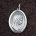 Sterling Silver Virgin Mary Tag Necklace