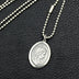 Sterling Silver Virgin Mary Tag Necklace