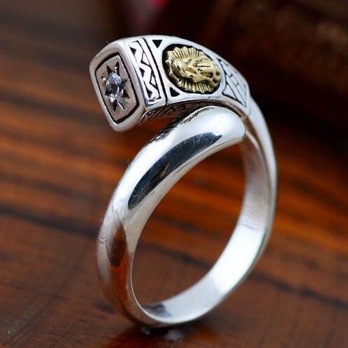 Sterling Silver Virgin Mary Wrap Ring