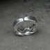 Sterling Silver Wide Strip Braided Pinkie Ring