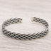 Sterling Silver Braided Cuff Bracelet