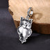 Sterling Silver Celtic Knot Owl Pendant Necklace