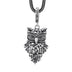 Sterling Silver Celtic Knot Owl Pendant Necklace