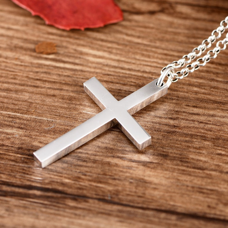 Sterling Silver Cross Pendant Necklace