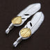 Men's Sterling Silver Feather Pendant