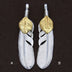 Men's Sterling Silver Feather Pendant