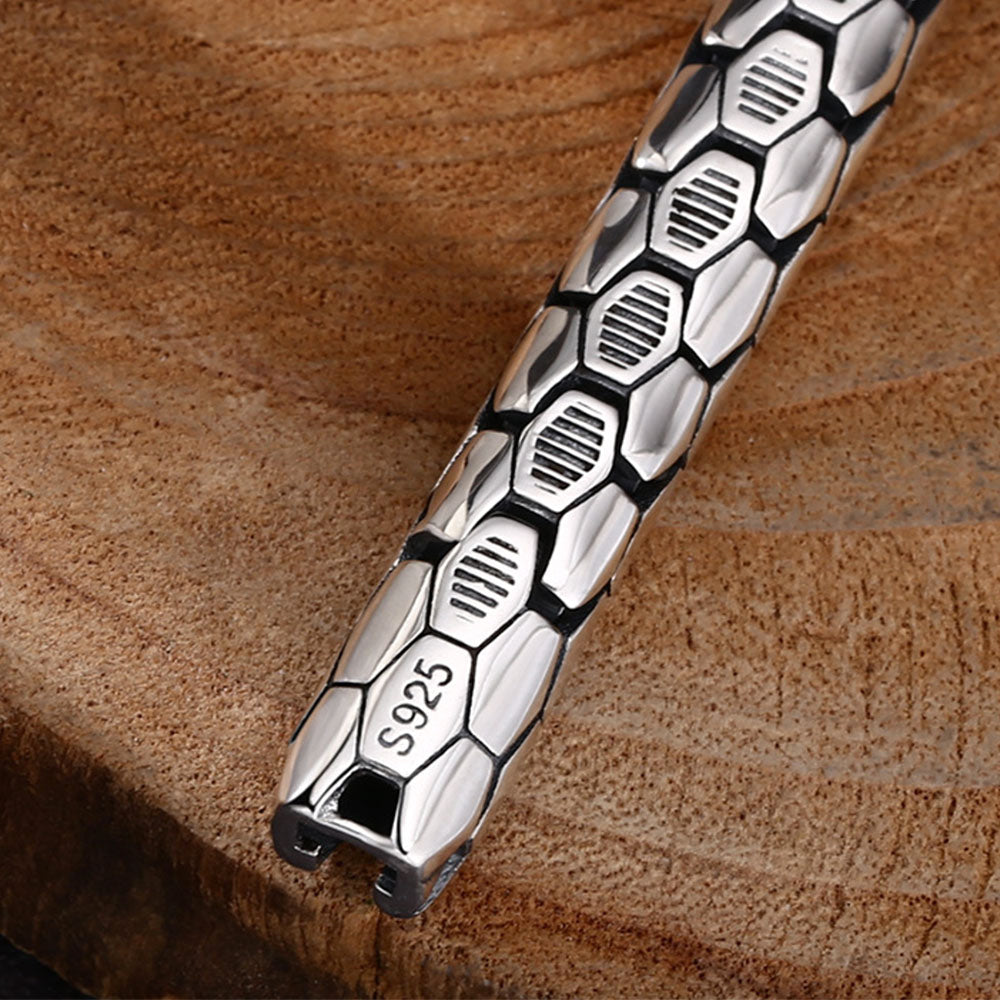 Sterling Silver Snake Chain Bracelet for Men