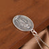 Sterling Silver Virgin Mary Tag Necklace