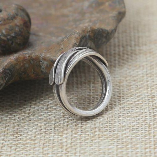 Women's Sterling Silver Handmade Wrap Ring